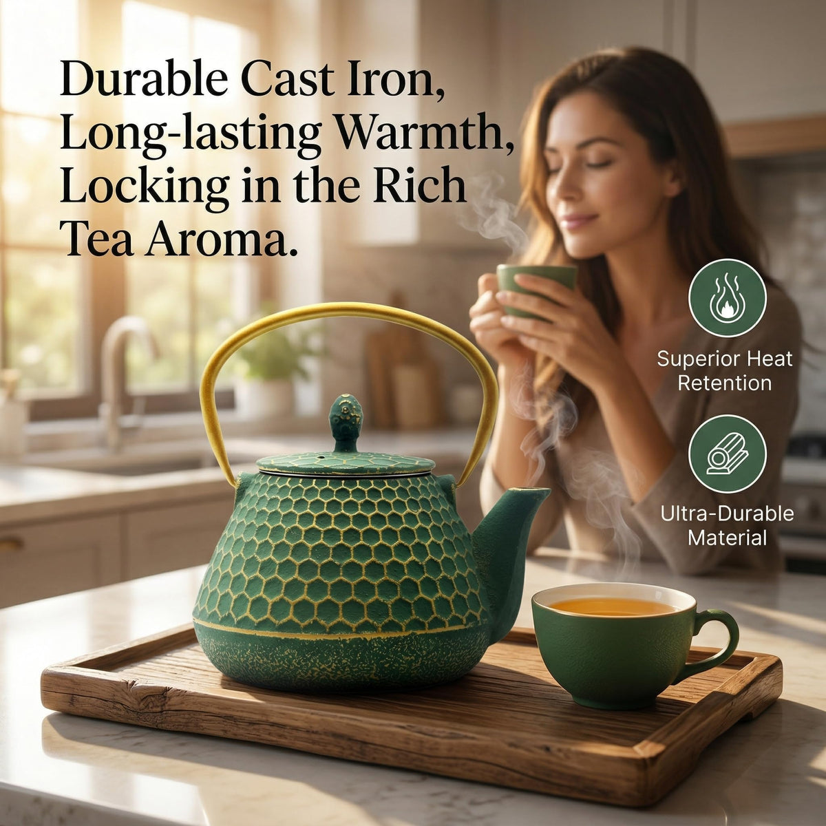 Cast Iron Tea Kettle