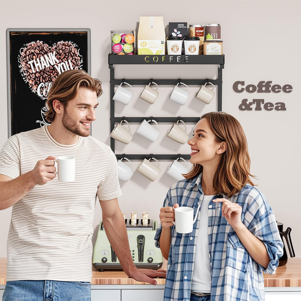 Coffee Mug Holder Wall Mounted