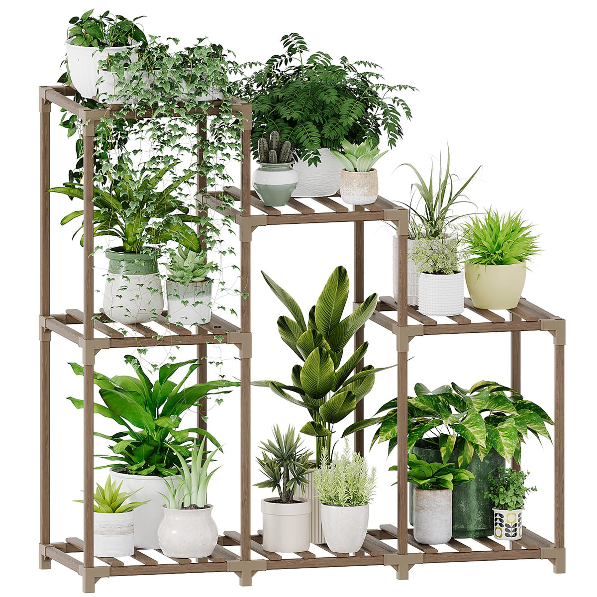 Plant Stand Indoor Wood Plant Shelf Outdoor Tiered Plant Rack
