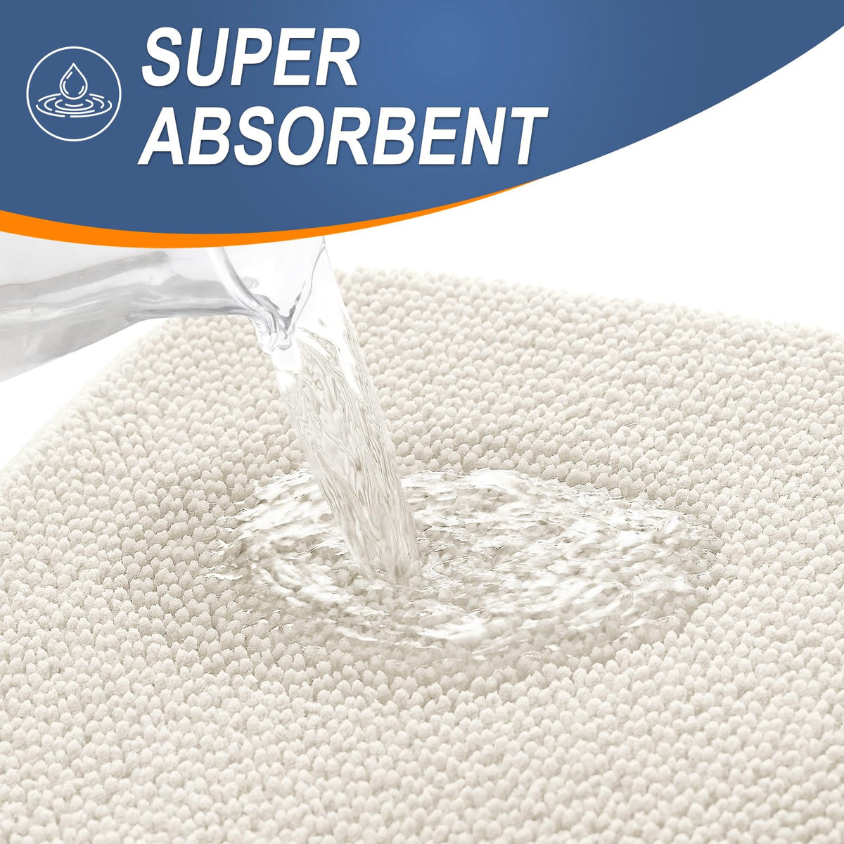 Memory Foam Small Bathroom Rugs 24x16