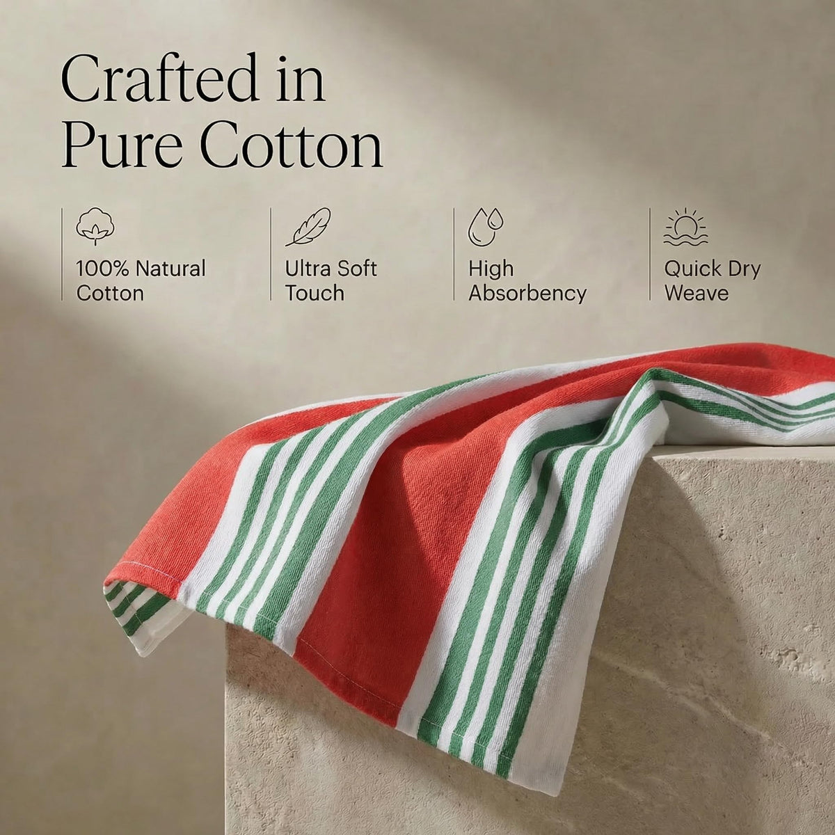 Kitchen Towels Cotton Dish Towels 20”x30” (6 Count)