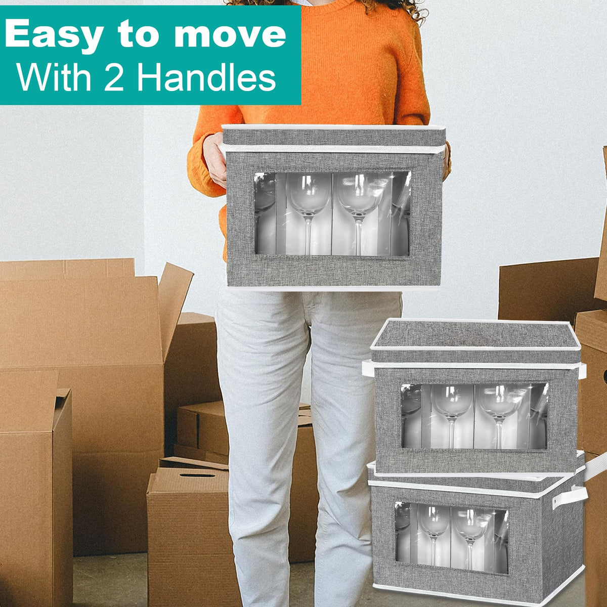 2 Pack Stemware Storage Cases (2 Count)