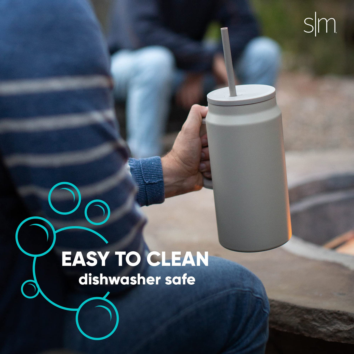 50 oz Mug Tumbler with Handle and Straw Lid