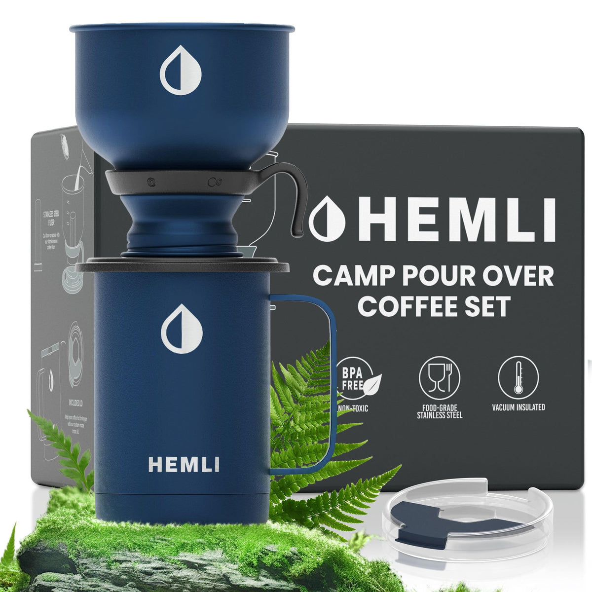 16 oz Pour Over Camp Coffee Maker Set