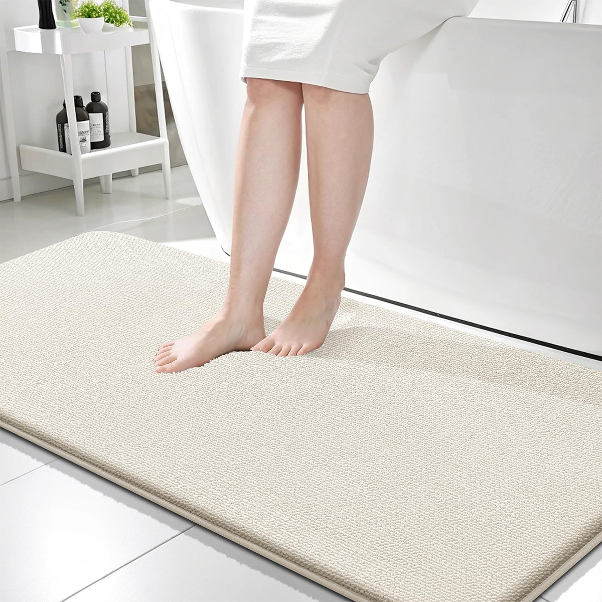 Memory Foam Bathroom Runner Rugs 59x24