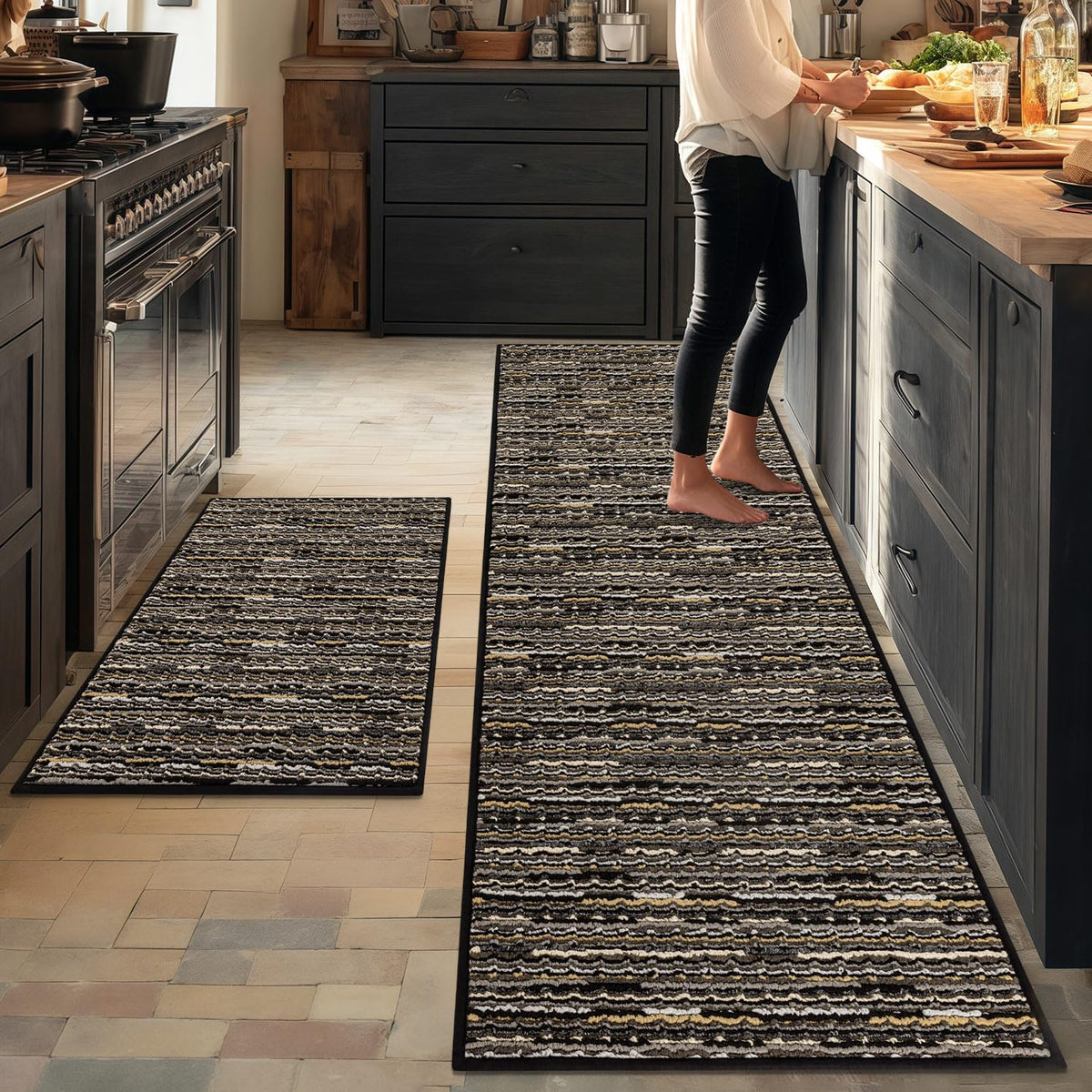 Kitchen Rugs Sets of 2 (17.5 Sq Ft)