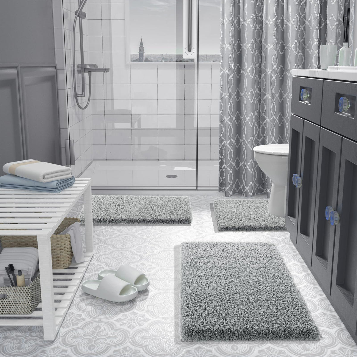Bathroom Rugs Non Slip Washable 36X24