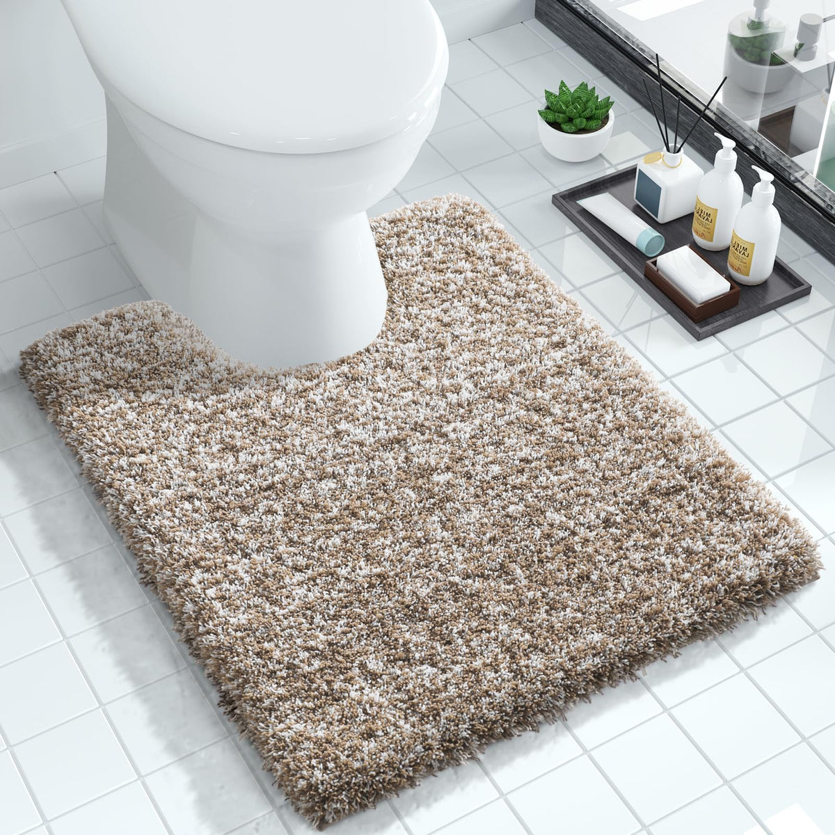 Toilet Rugs U Shaped Washable 24X20