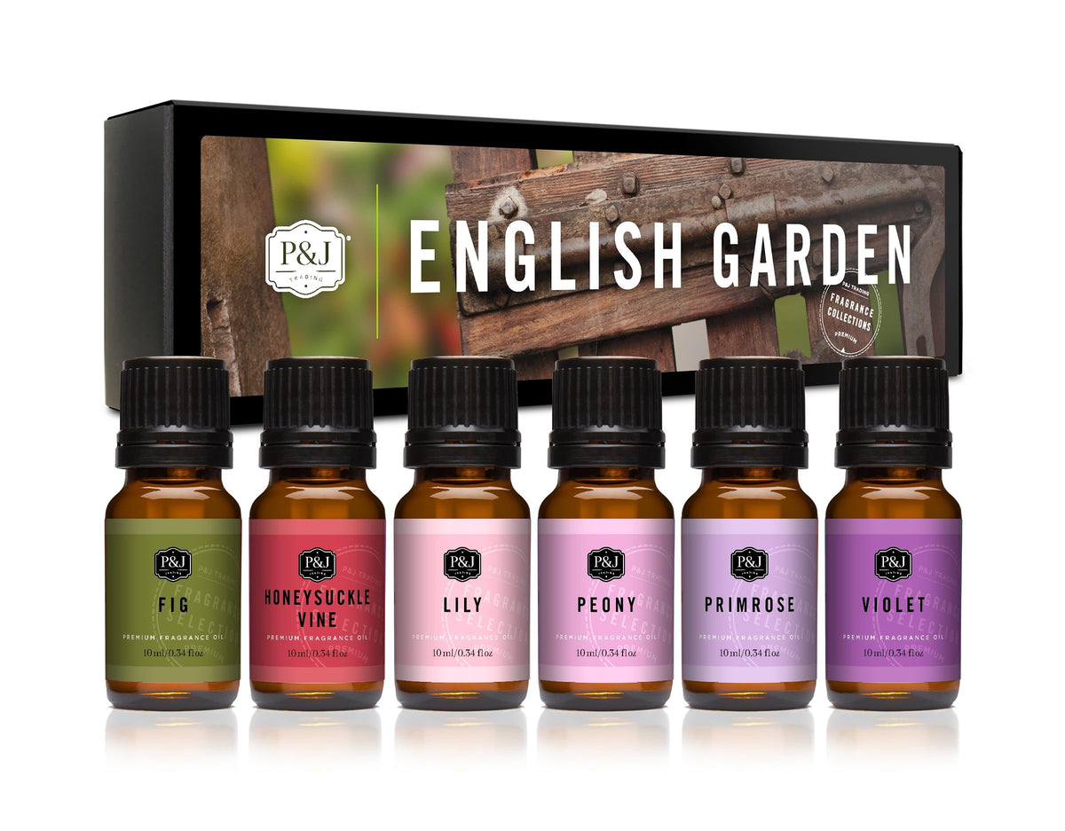 Fragrance Oils for Diffusers for Home English Garden Set Fragrance Scents for Candle Making (2.04 Fl Oz)