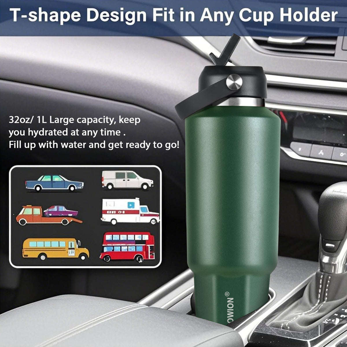 32 oz Insulated Water Bottle
