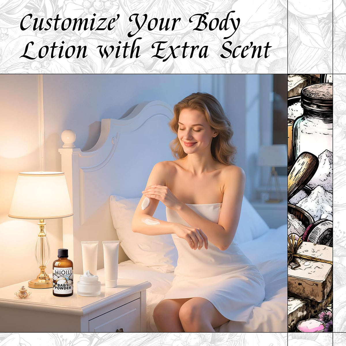 Baby Powder Fragrance Oil for Perfume & Laundry Detergent