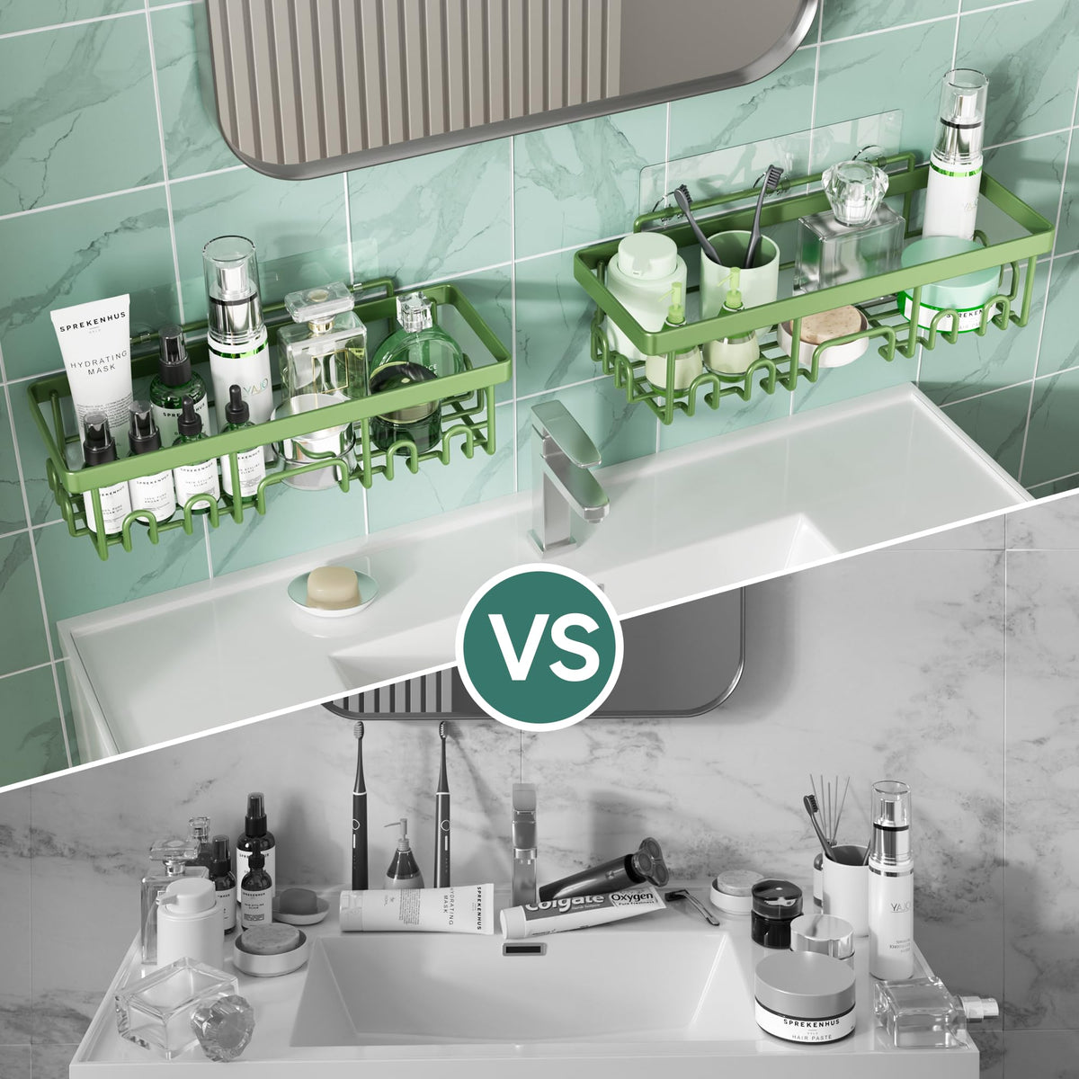 Rustproof & Waterproof Shower Caddy 6 (6 Count)