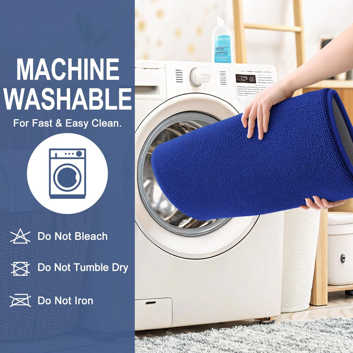 Memory Foam Small Bathroom Rug 24x16