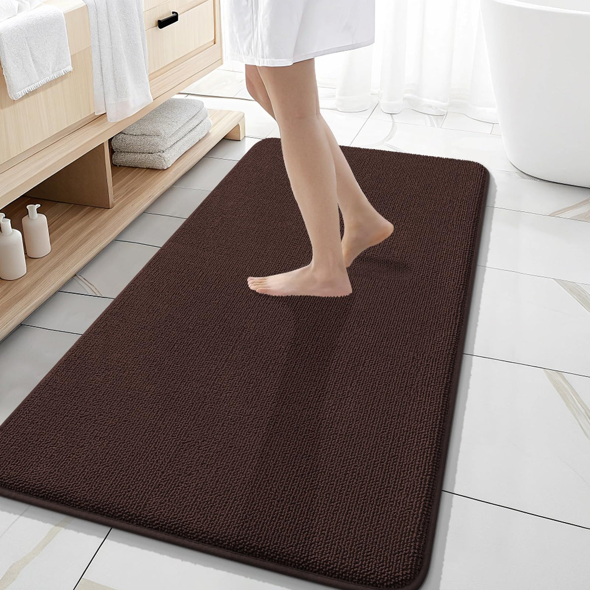 Memory Foam Bathroom Runner Rugs 47x20