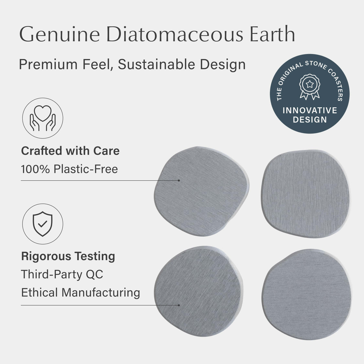 Home Stone Coasters Set (4 Count)