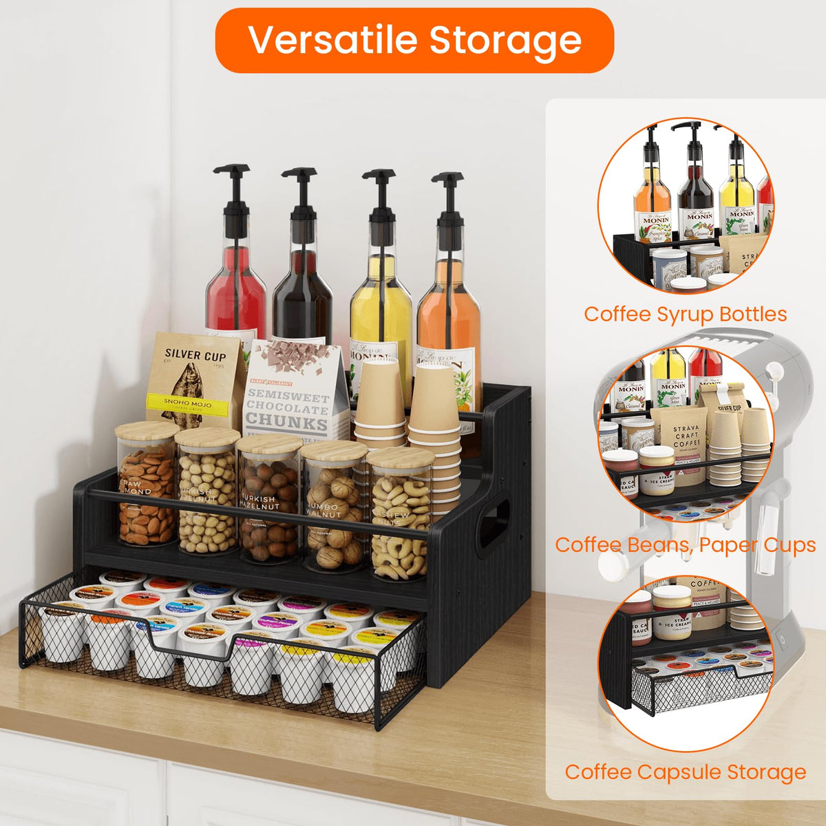 3 Tier Coffee Bar Organizer