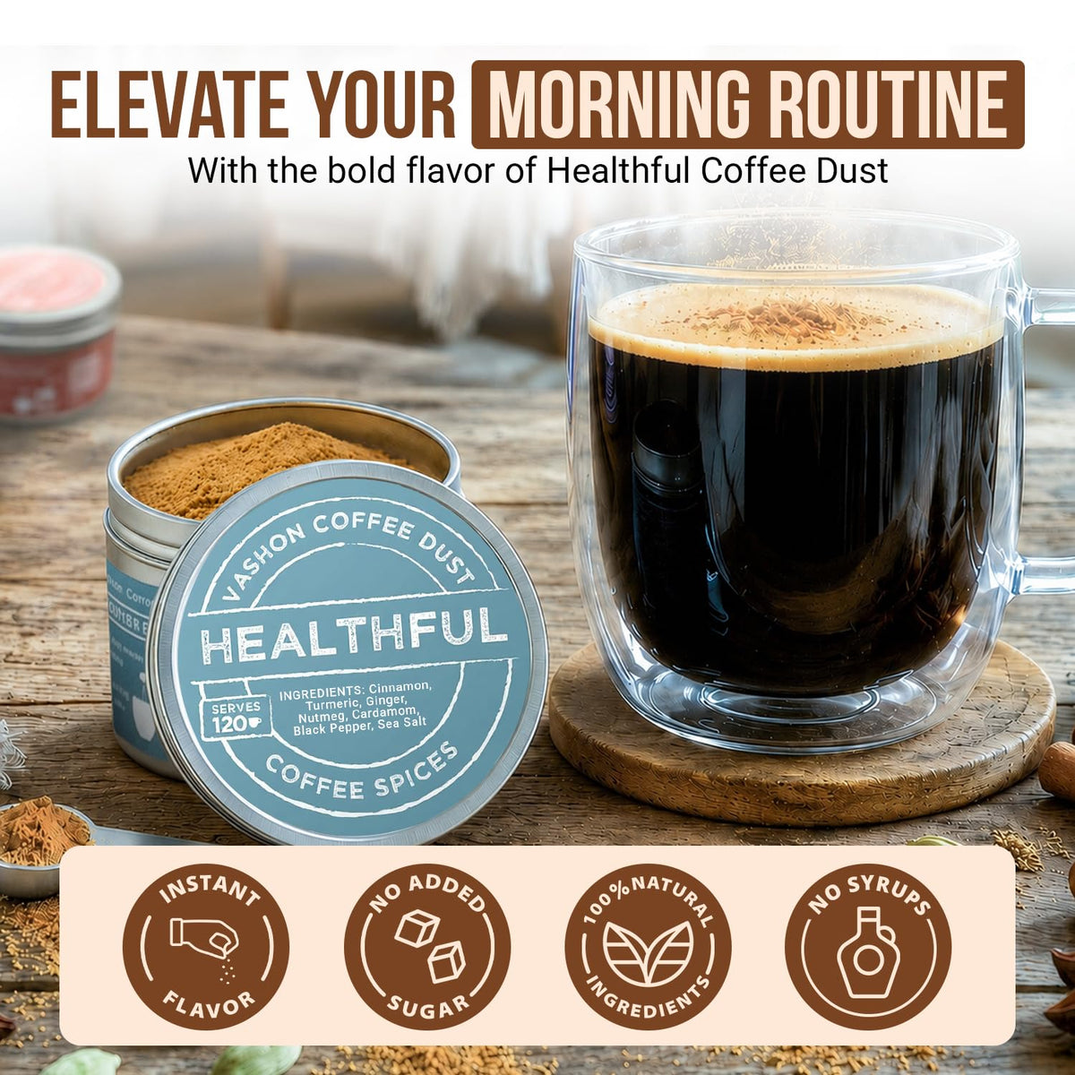 Coffee Dust Healthful Flavoring Powder (2 Ounce)