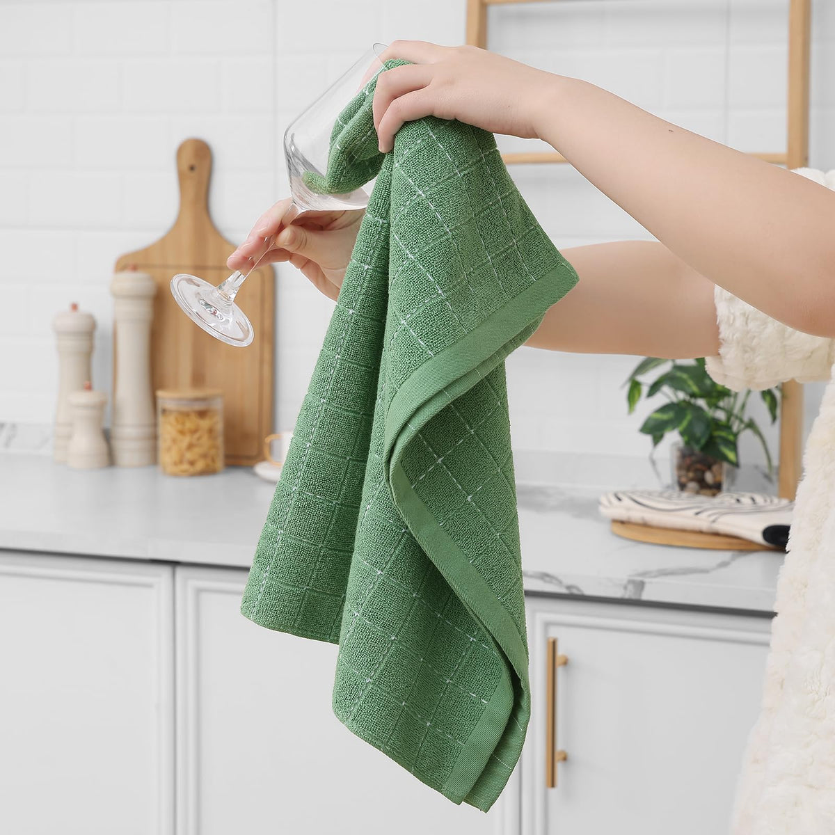 100% Cotton Terry Kitchen Towels (6 Count)