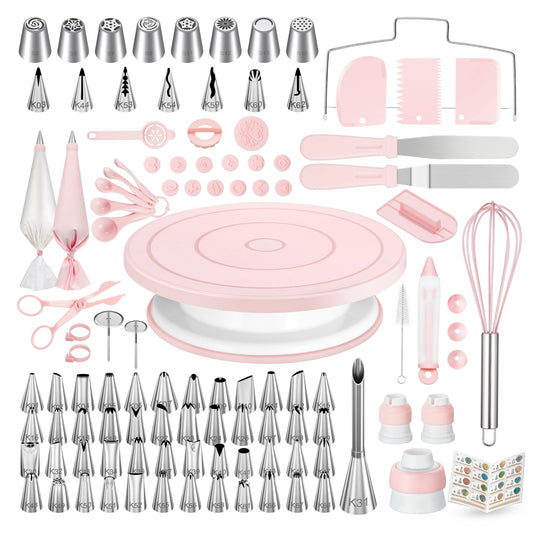 158 Cake Decorating Kit Baking Supplies Tools for Beginners & Pros (158 Count)