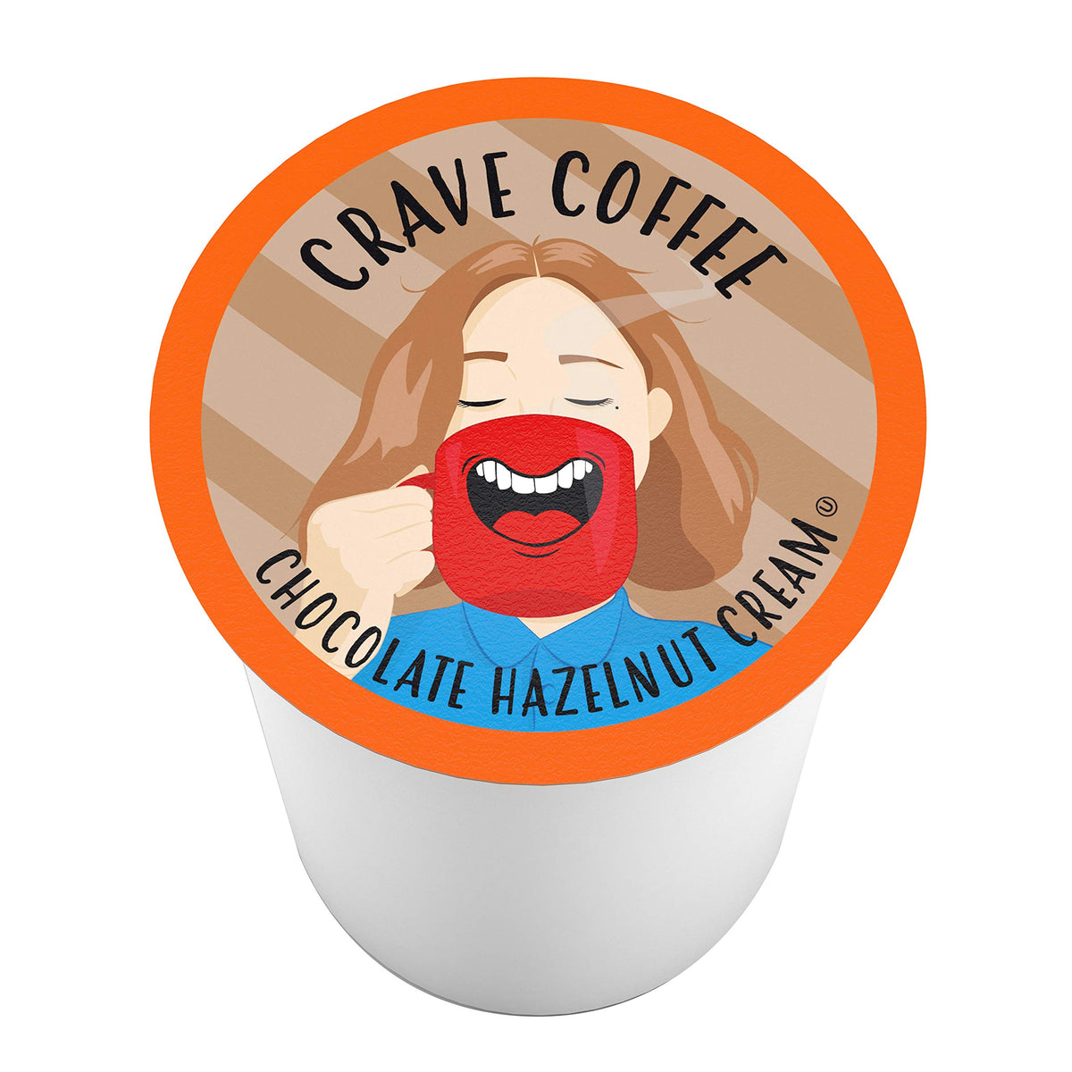 Chocolate Hazelnut Creme Coffee Pods for Keurig K Cup Brewers (40 Count)