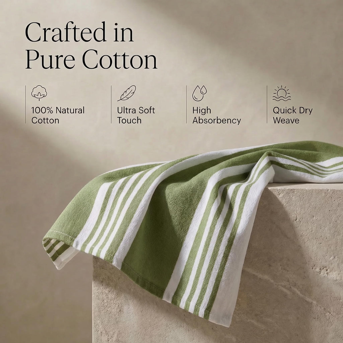 Kitchen Towels Cotton Dish Towels 20”x30” (6 Count)