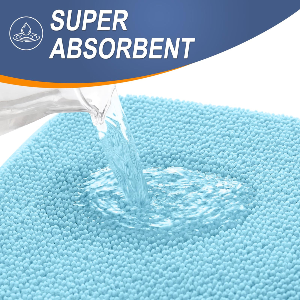 Memory Foam Small Bathroom Rugs 24x16