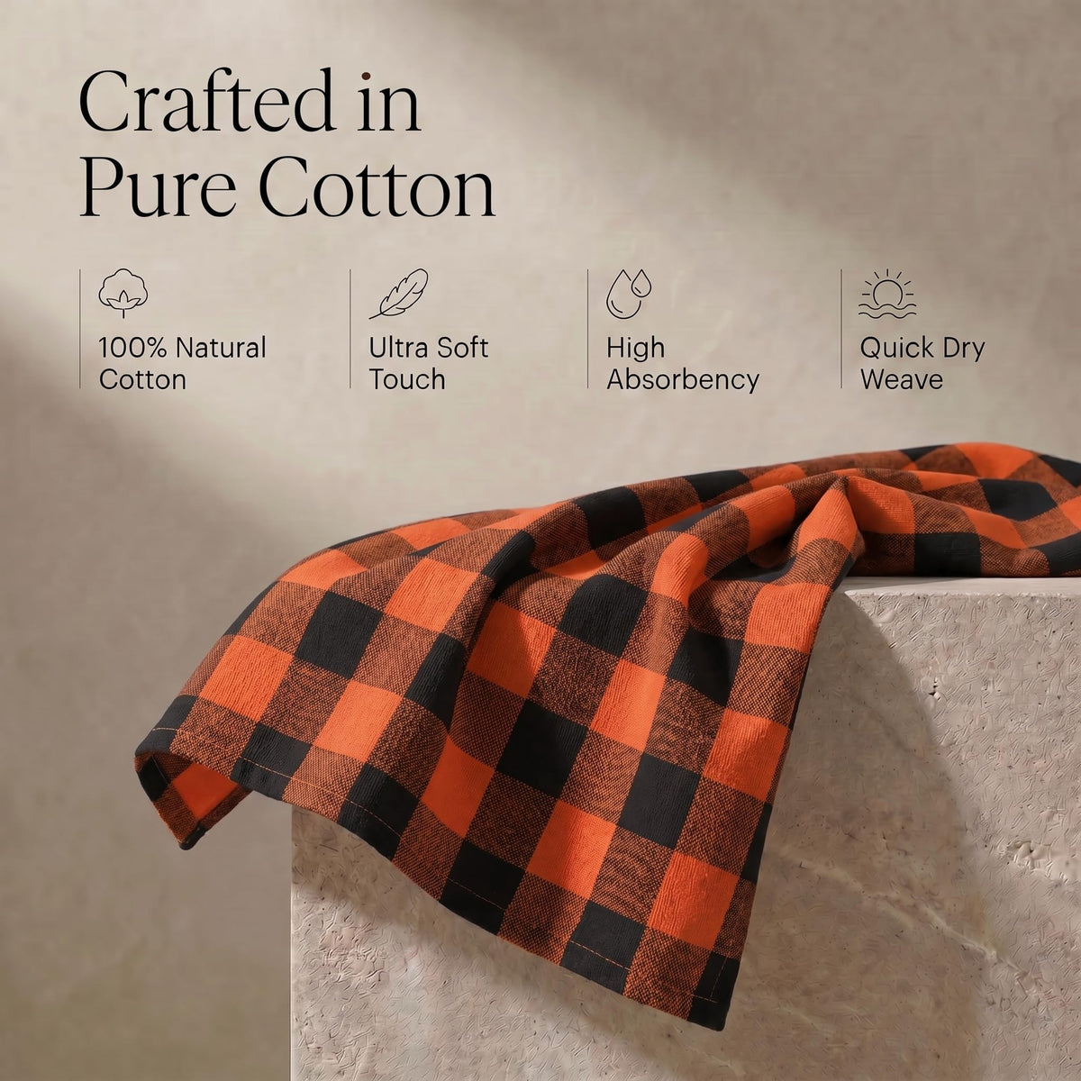 Kitchen Towels Cotton Dish Towels 20”x30” (6 Count)