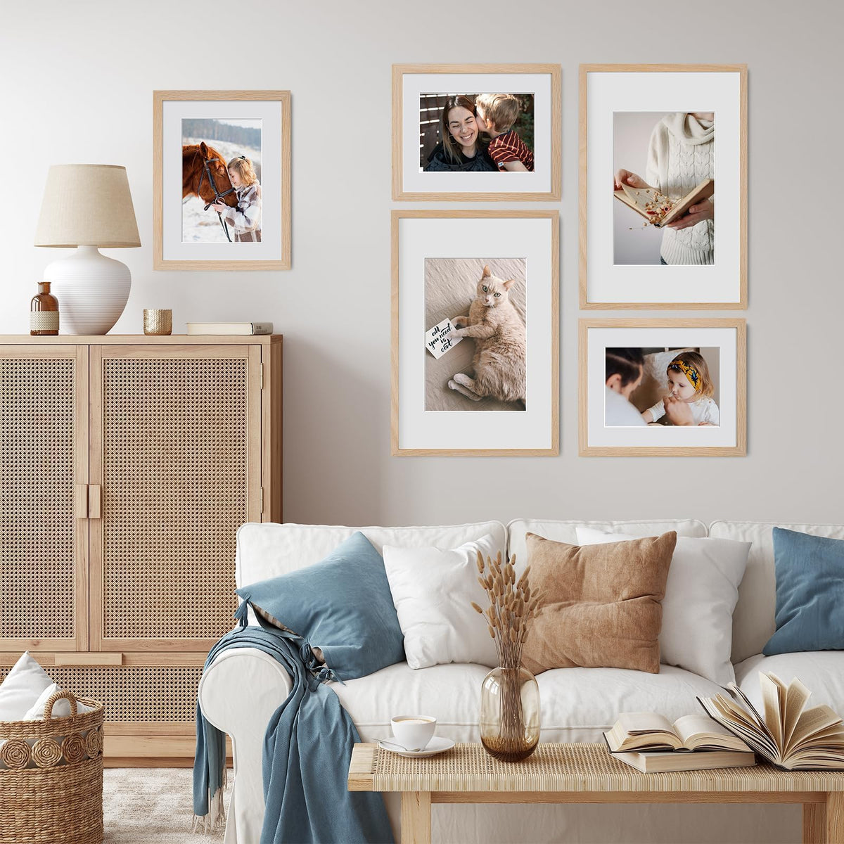 11x17 Solid Oak Wood Picture Frames (3 Count)