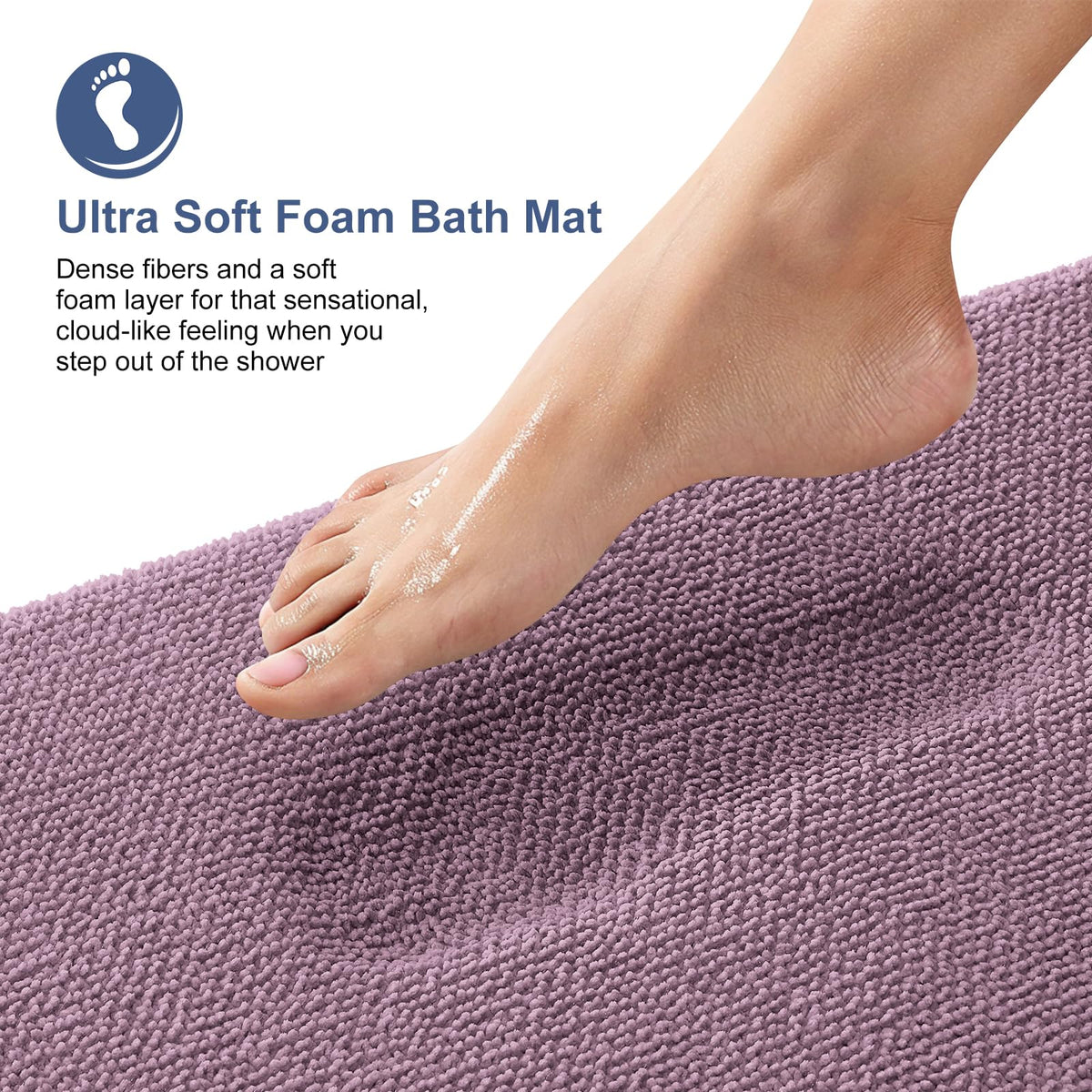 Thick Memory Foam Bathroom Rugs 30x20