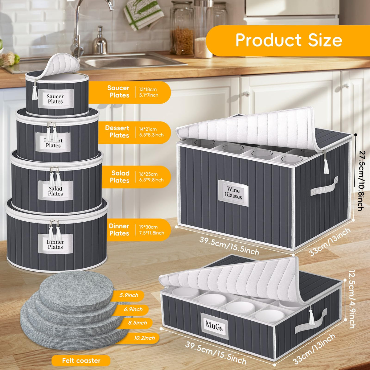 Fine China Storage Containers
