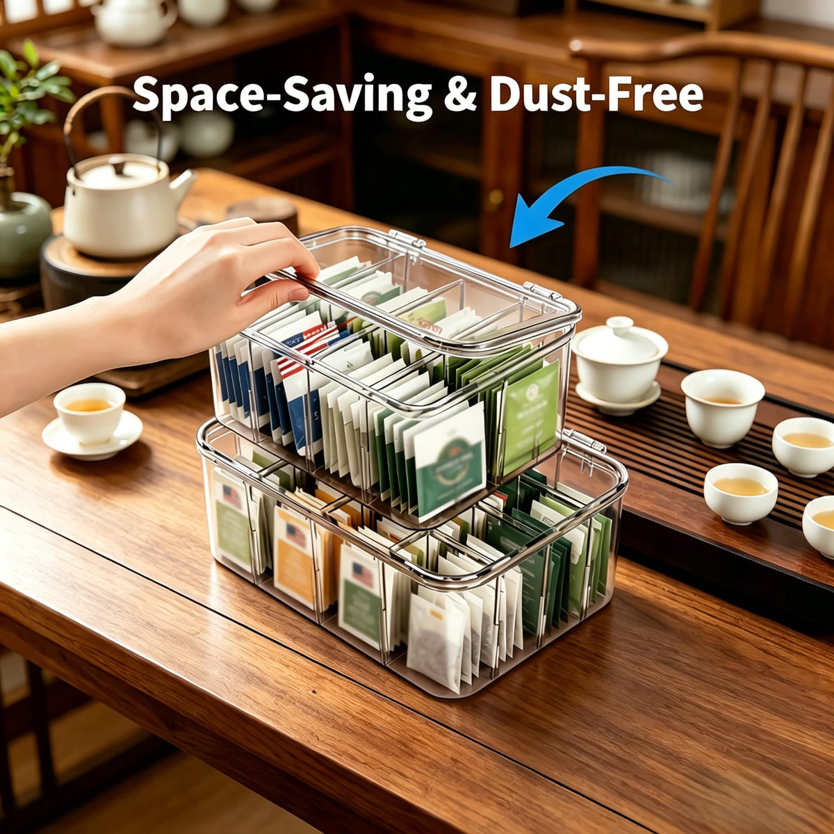 Tea Bag Organizer (24 Compartments)