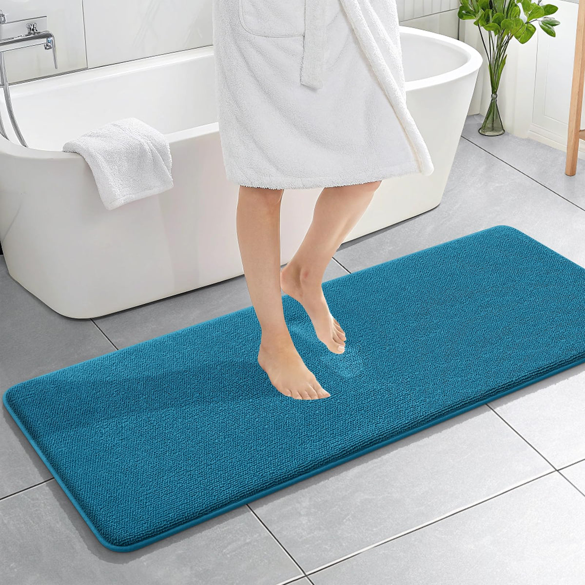 Memory Foam Bathroom Runner Rugs 59x20