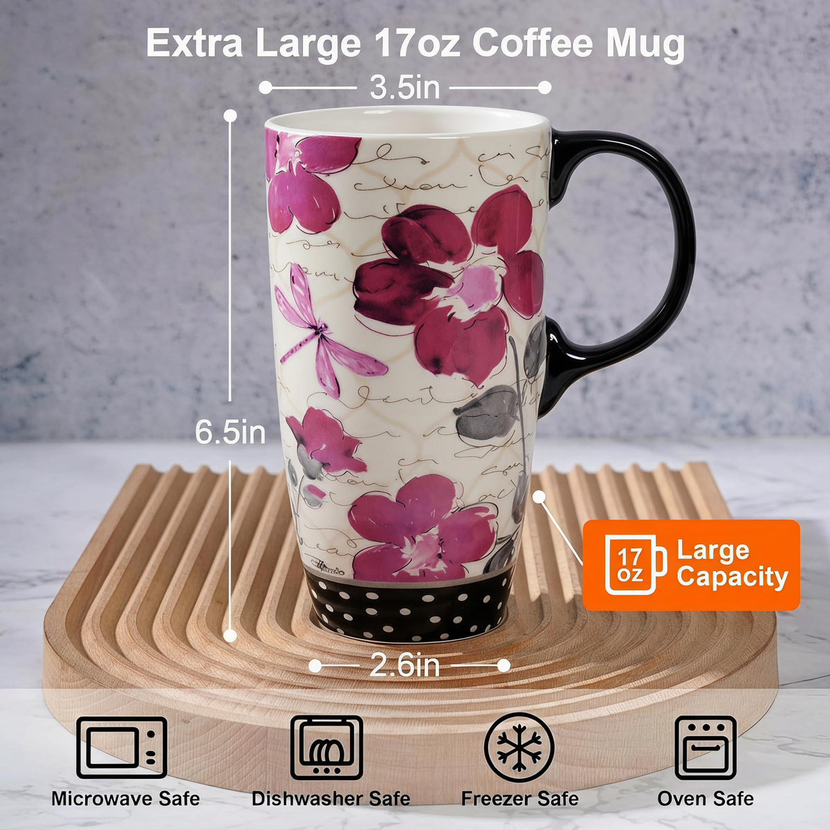 Ceramic Travel Mugs Set of 2 (2 Count)