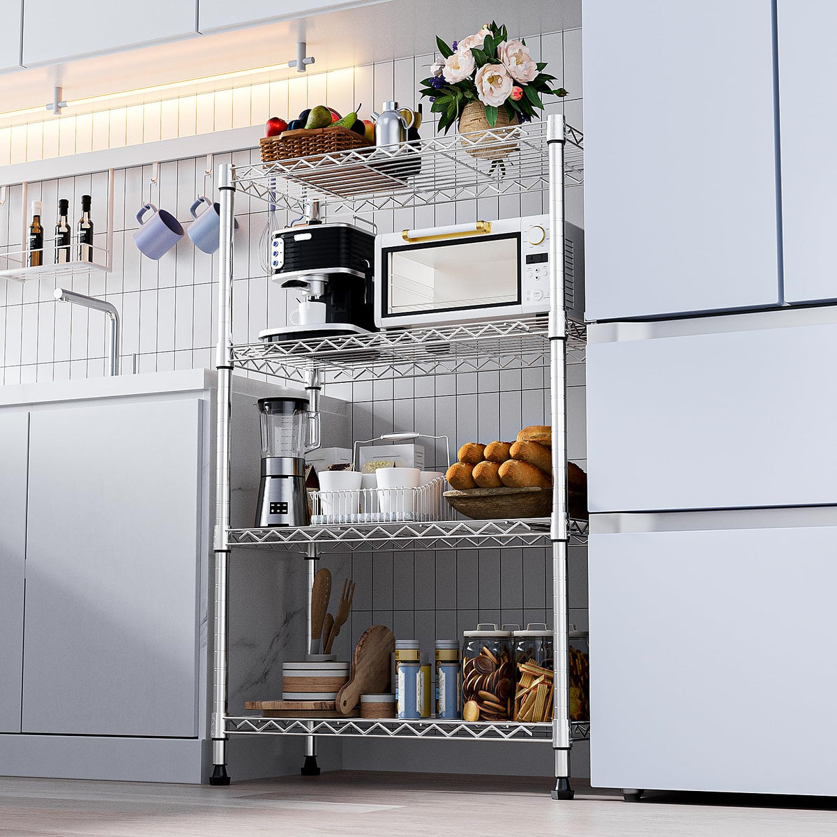 1000 lbs Storage Shelving Steel Heavy Duty 4
