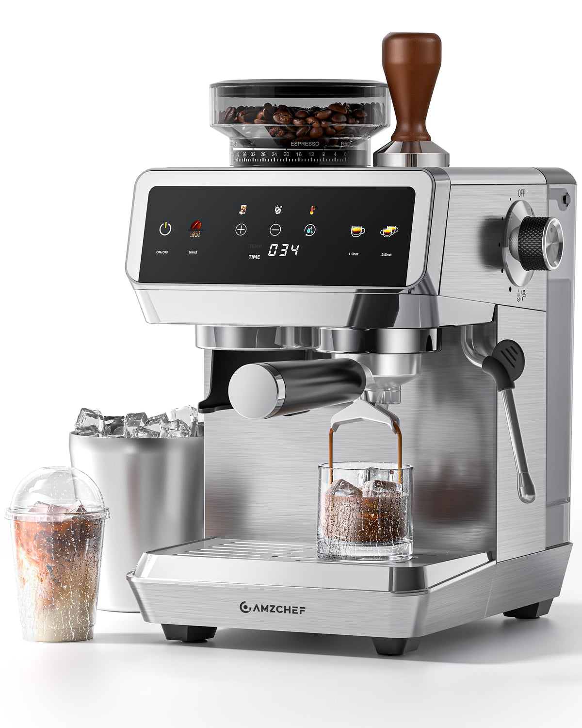 Espresso Machine With Grinder