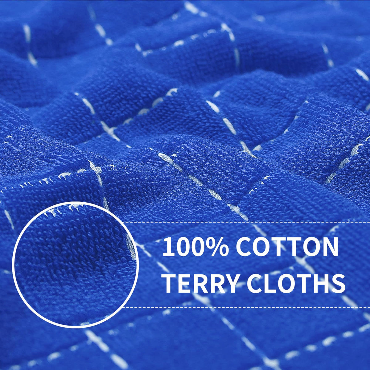 100% Cotton Terry Kitchen Towels (12 Count)