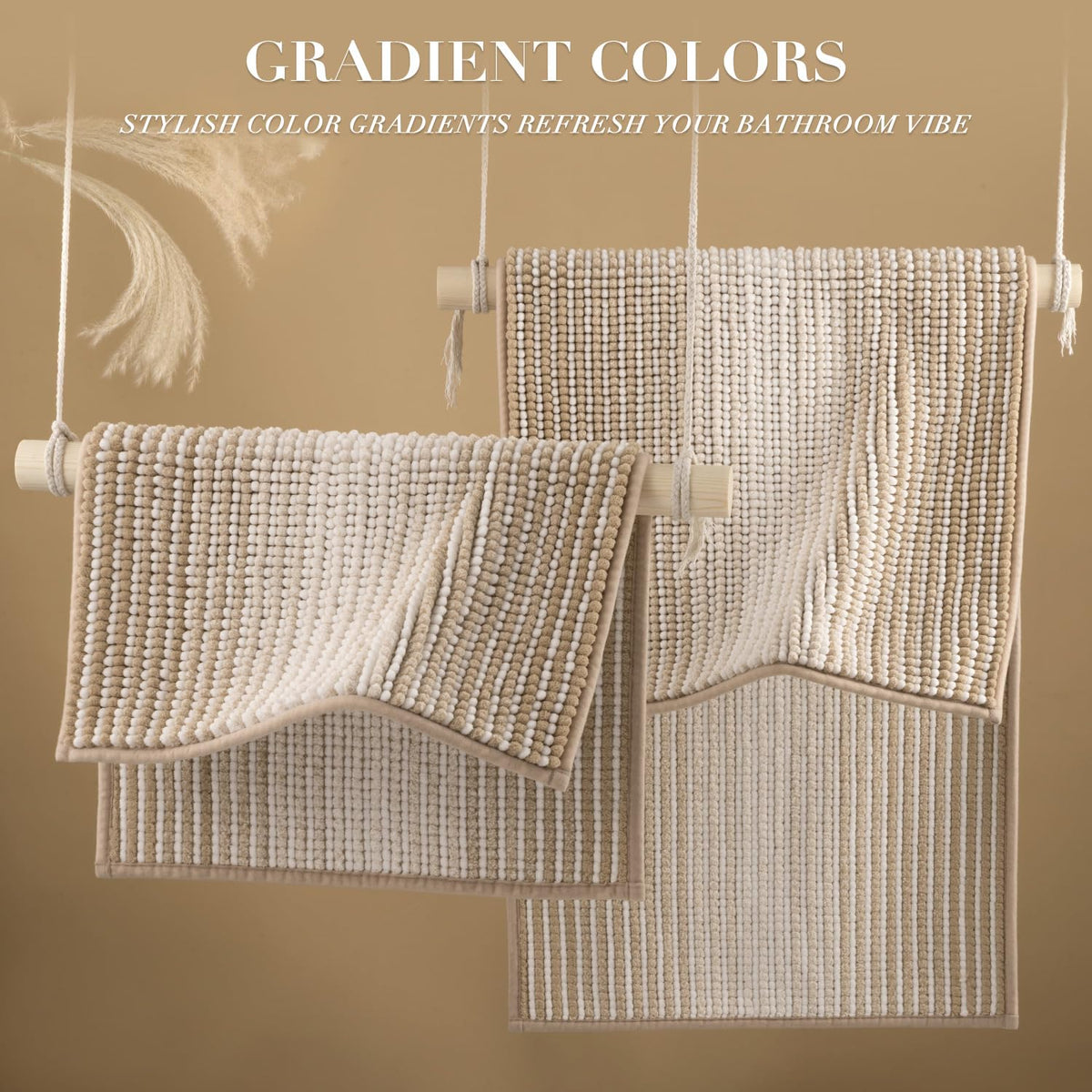 Bathroom Rugs Sets 2 Piece (16.75 Sq Ft)