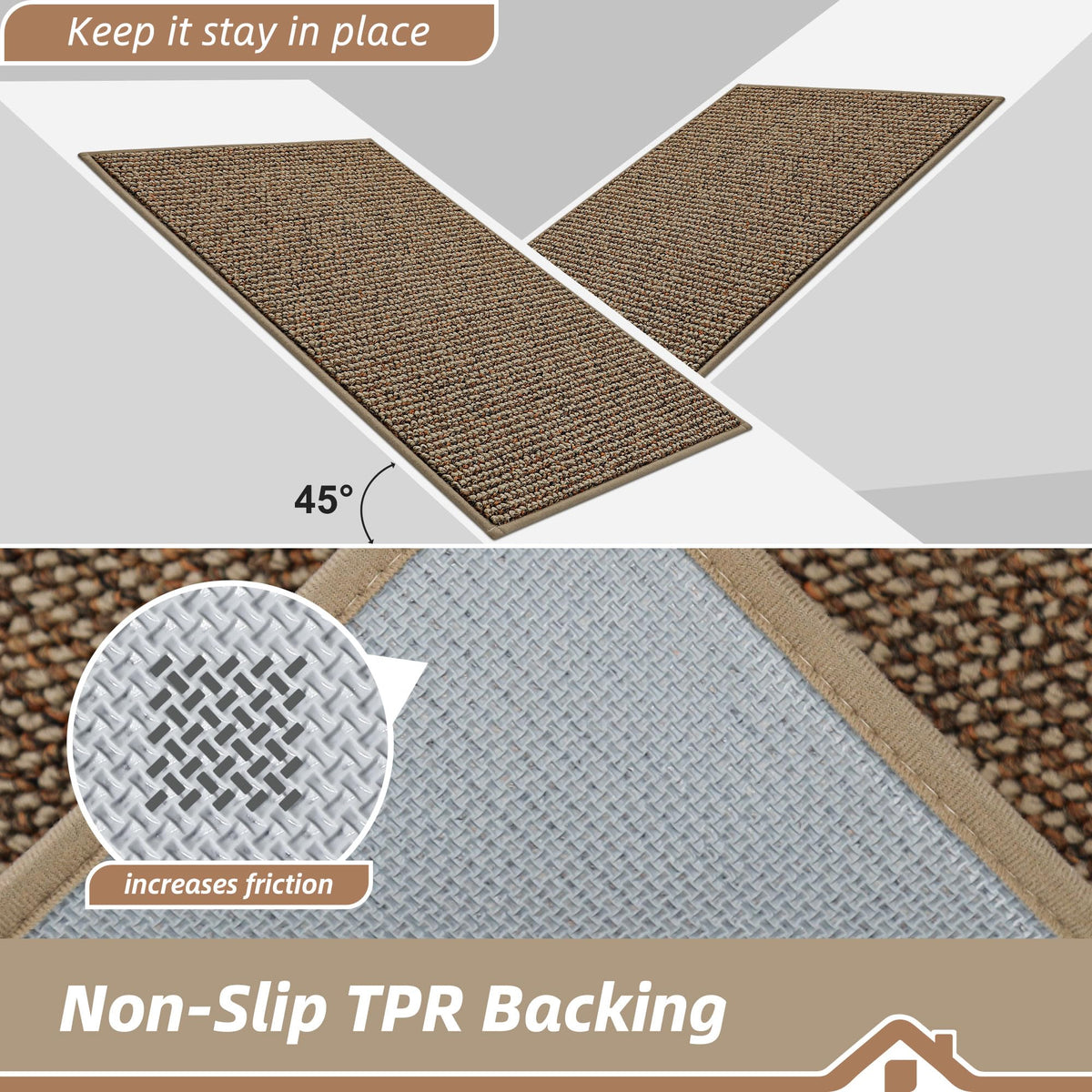 Kitchen Runner Rugs 32"x72" (20.8333 Sq Ft)