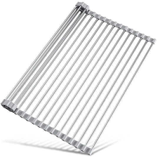 Roll Up Dish Drying Rack Over Sink