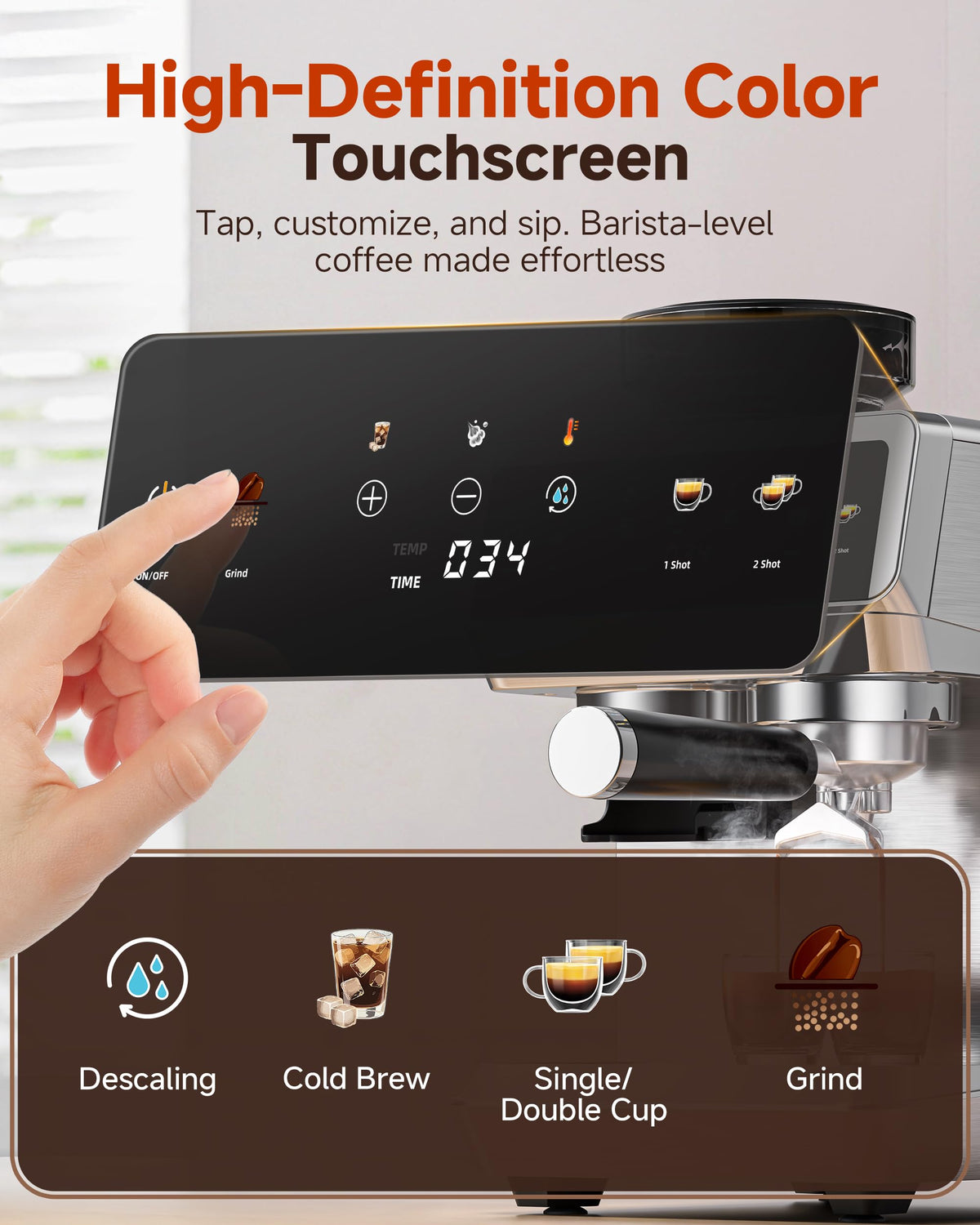 Espresso Machine With Grinder