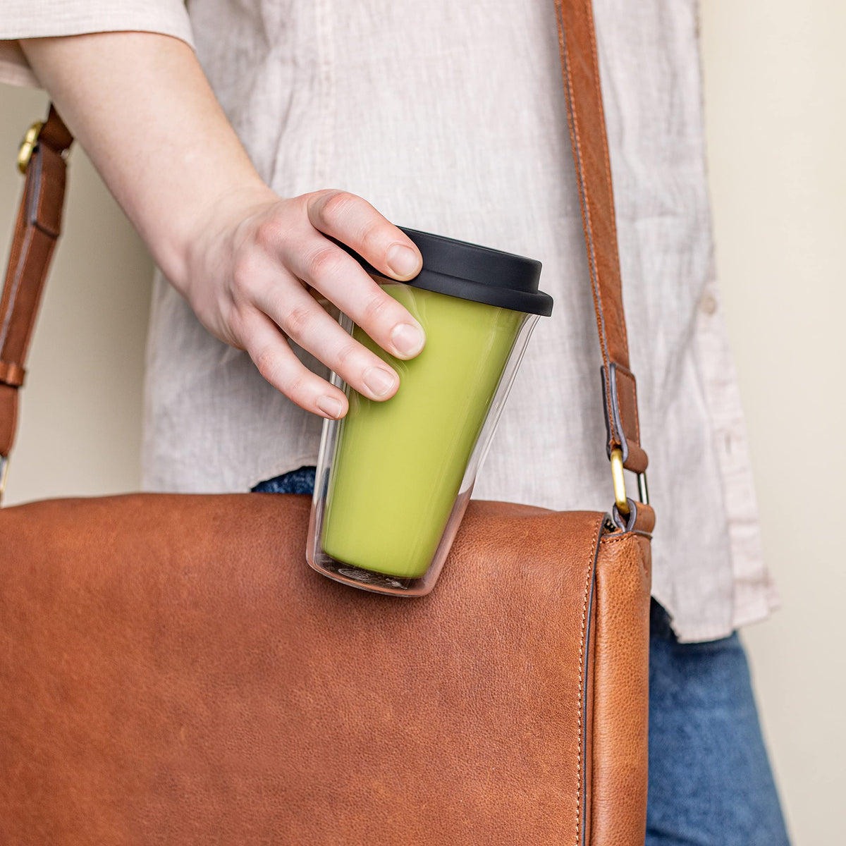 2 Pack Insulated Glass Travel Mugs (2 Count)