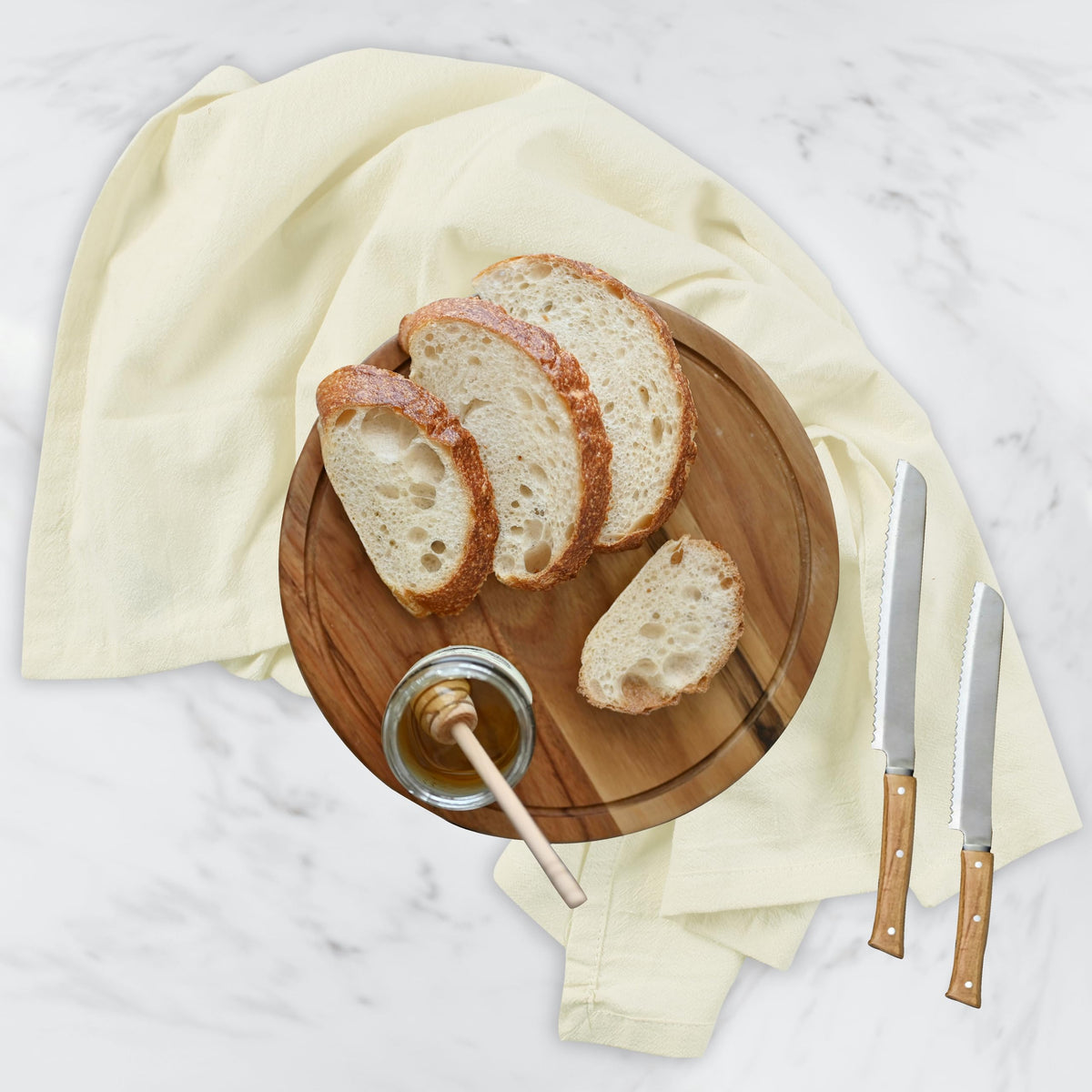 Kitchen Towels Cotton Dish Towels 27”x27” (4 Count)