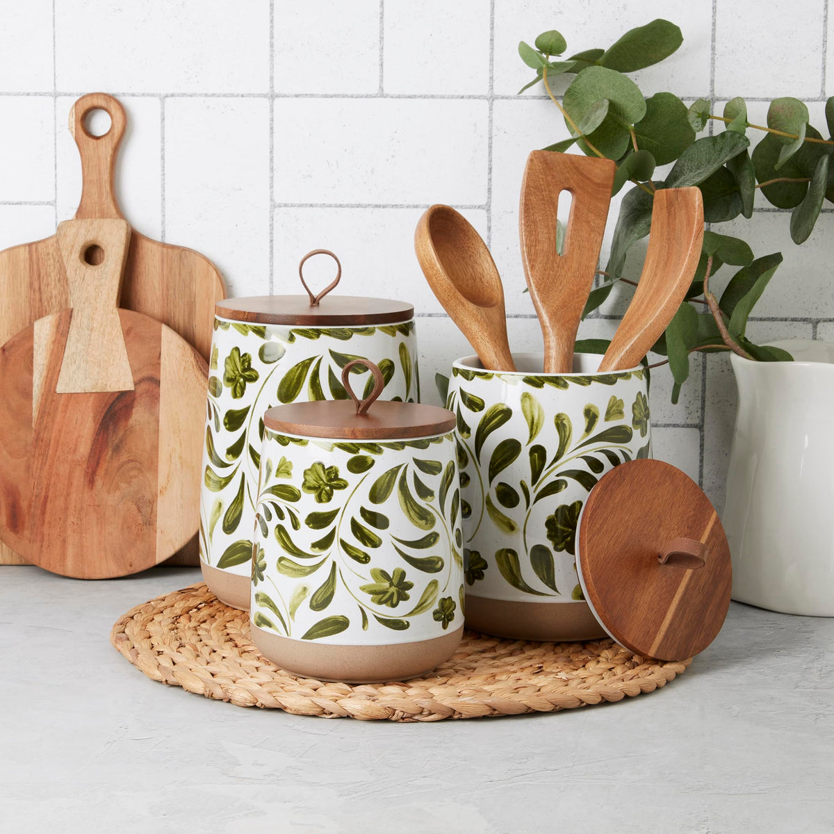 Tabletops Gallery Ceramic Canister Collection (3 Count)