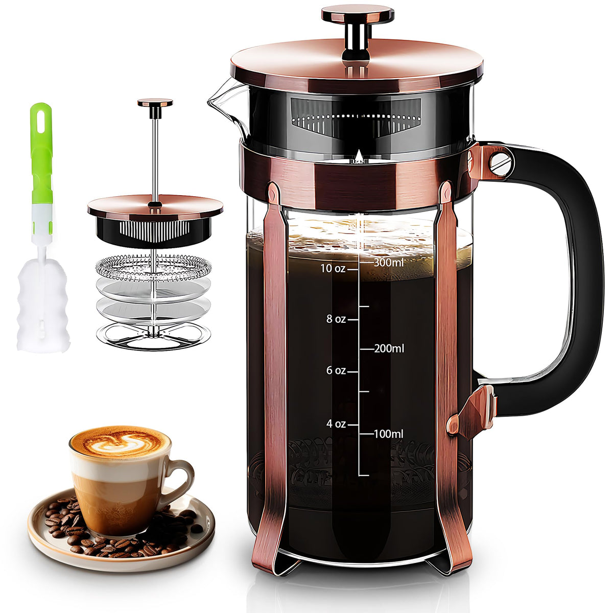French Press Coffee Maker 304 Stainless Steel Coffee Press