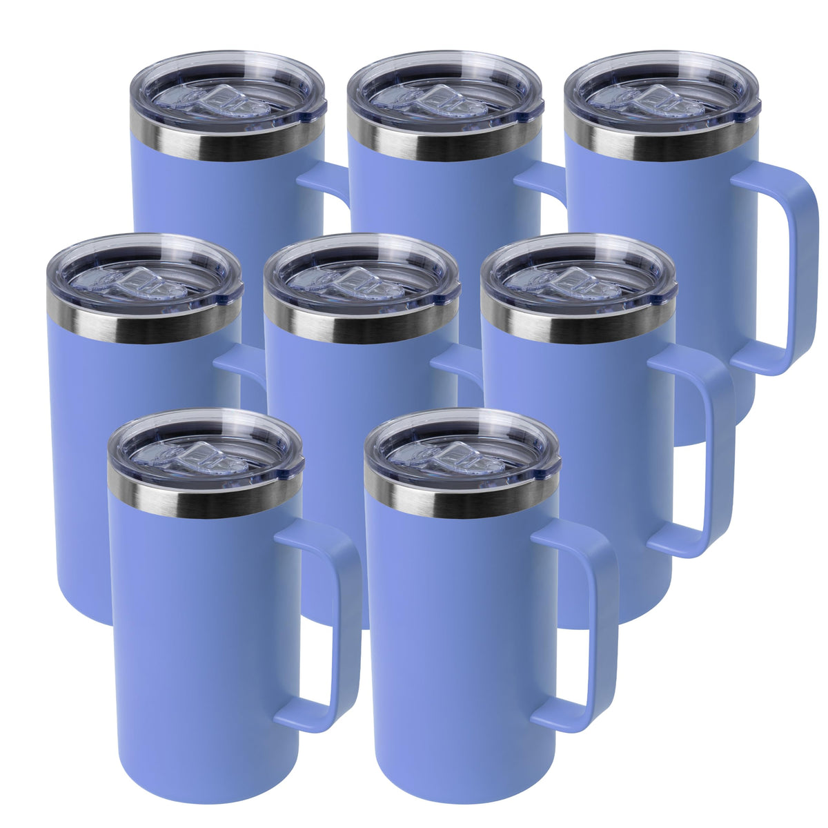 24oz Mug with Handle and Lid (8 Count)