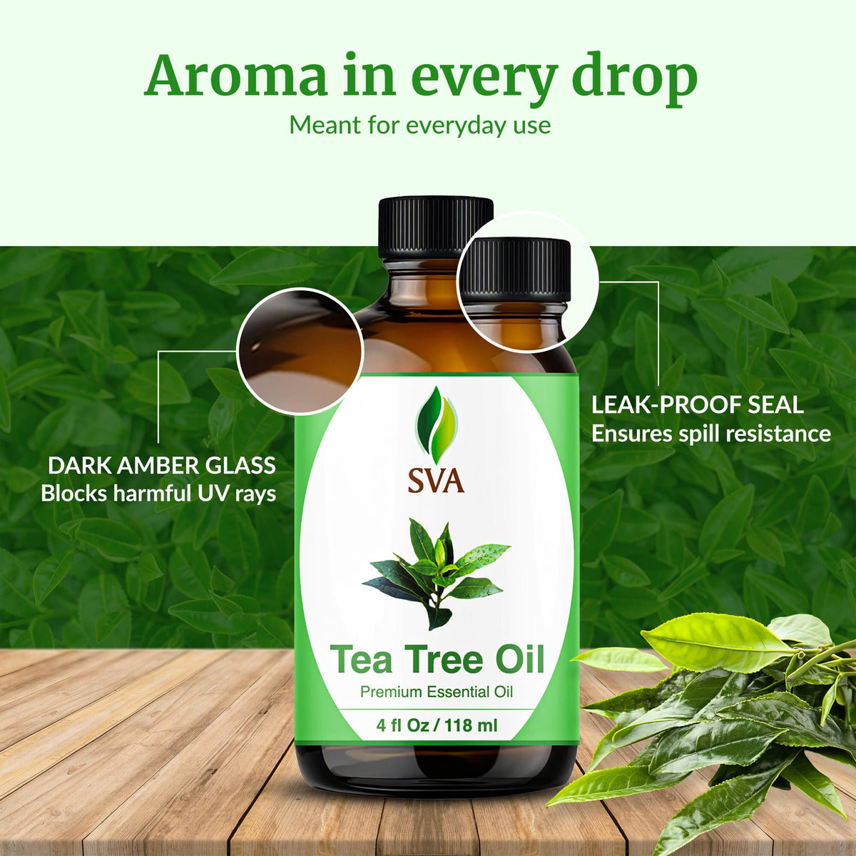 SVA Tea Tree Essential Oil (4 Fl Oz)