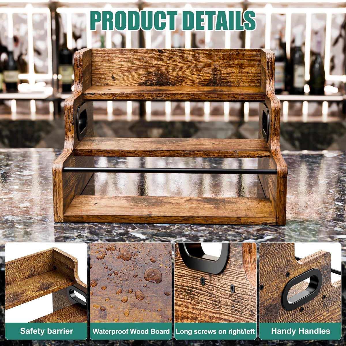 Liquor Bottle Display Shelf
