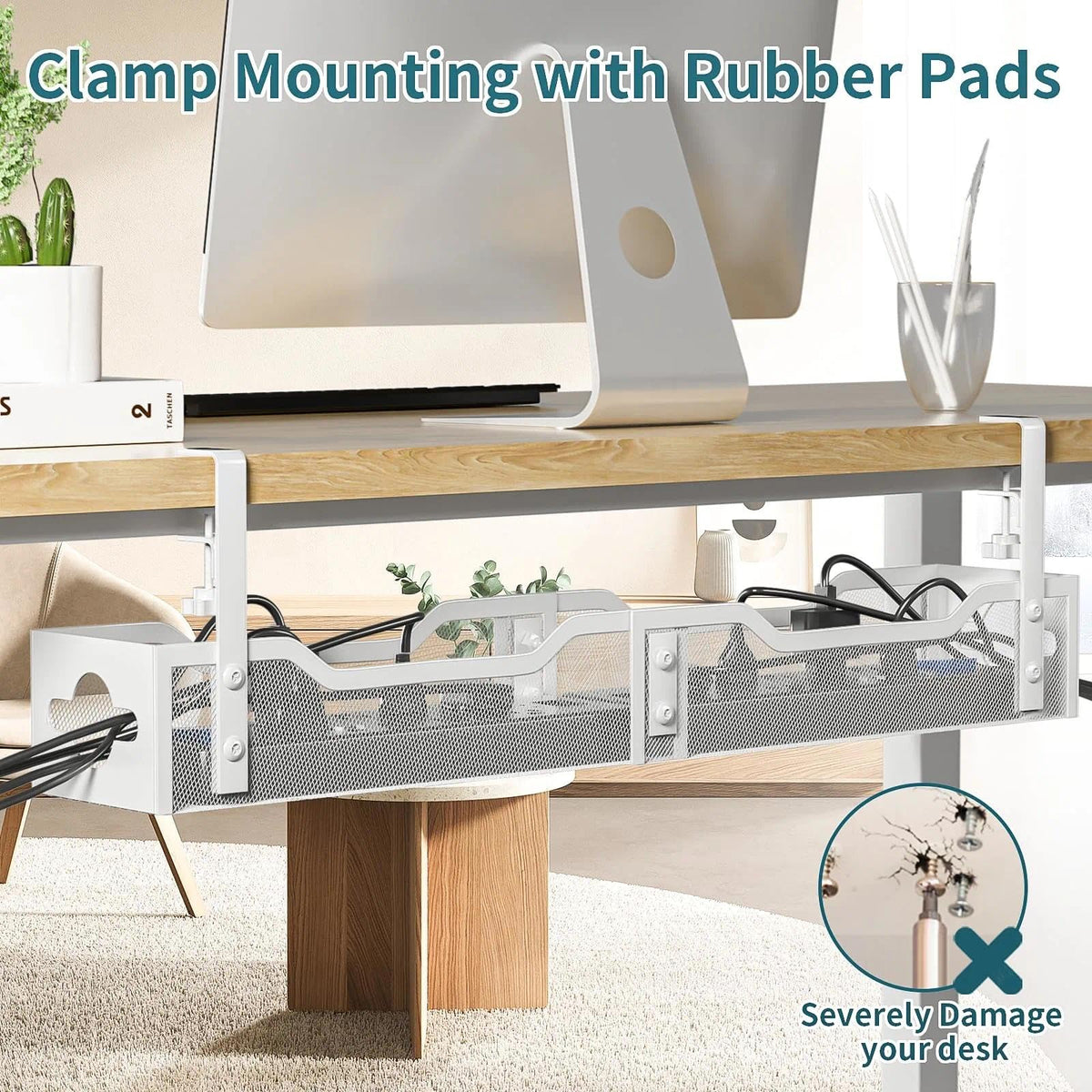 Under Desk Cable Management Tray 32''