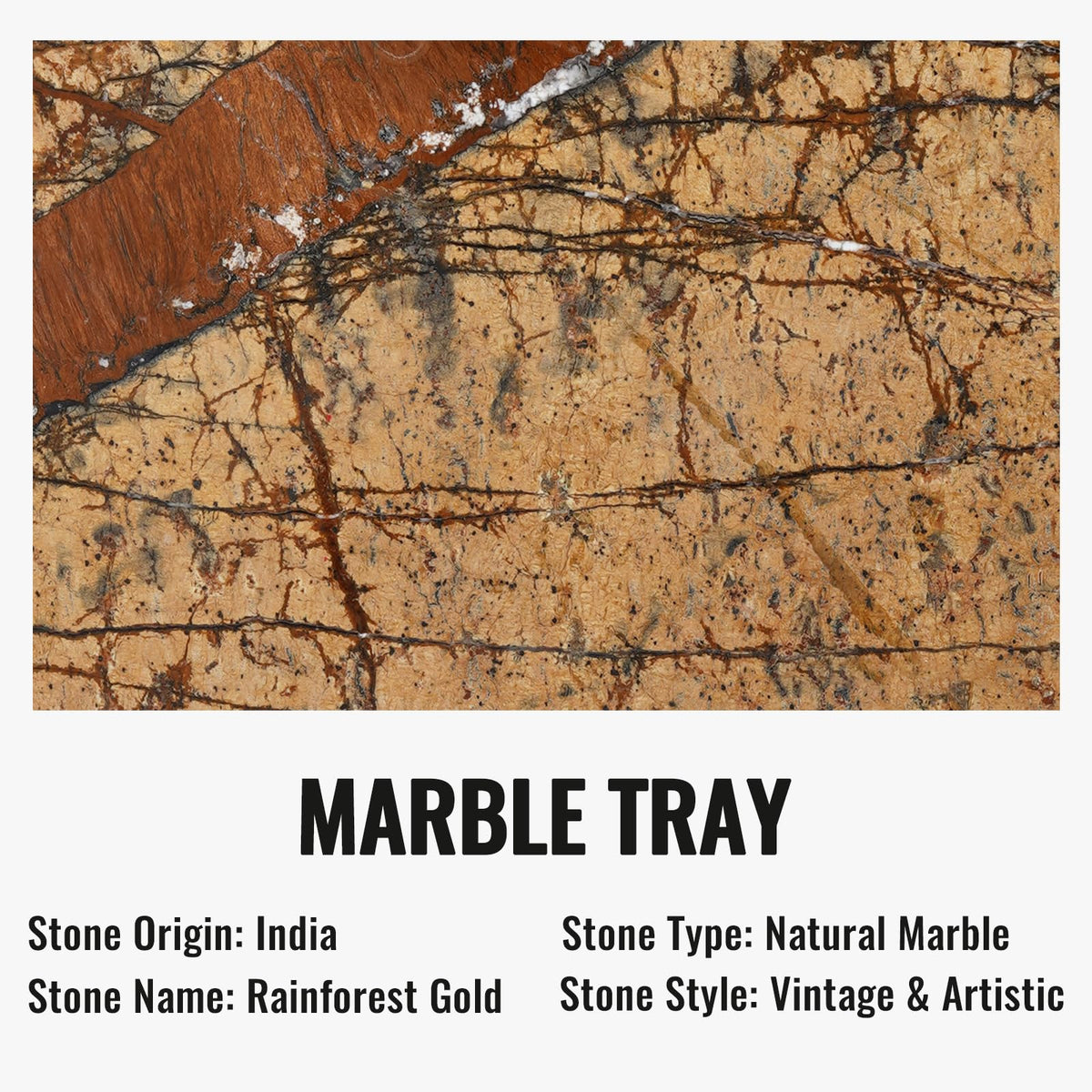 Indian Natural Marble Decorative Tray