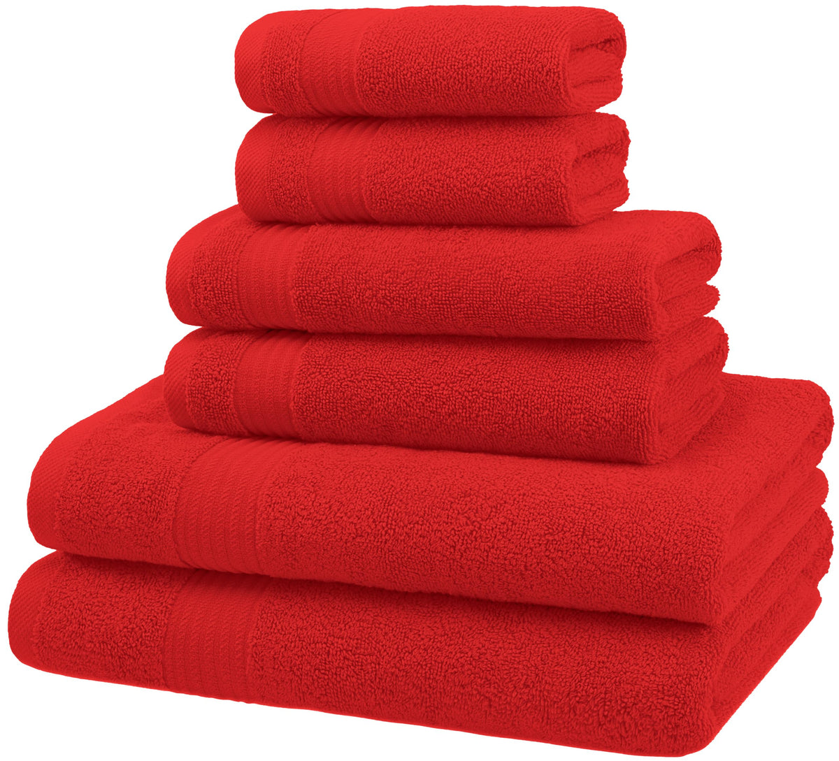 6 Piece Towel Set for Bathroom (6 Count)